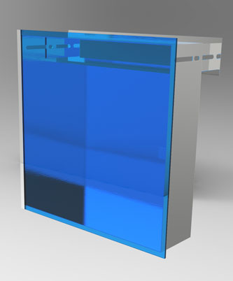 Boîte aux lettres, plexi/métal